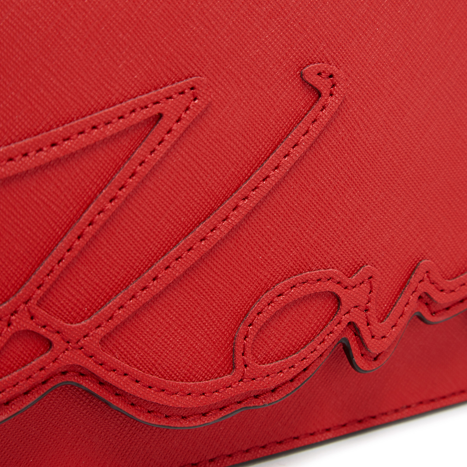 Karl Lagerfeld Women's K/Signature Shoulder Bag - Scarlet