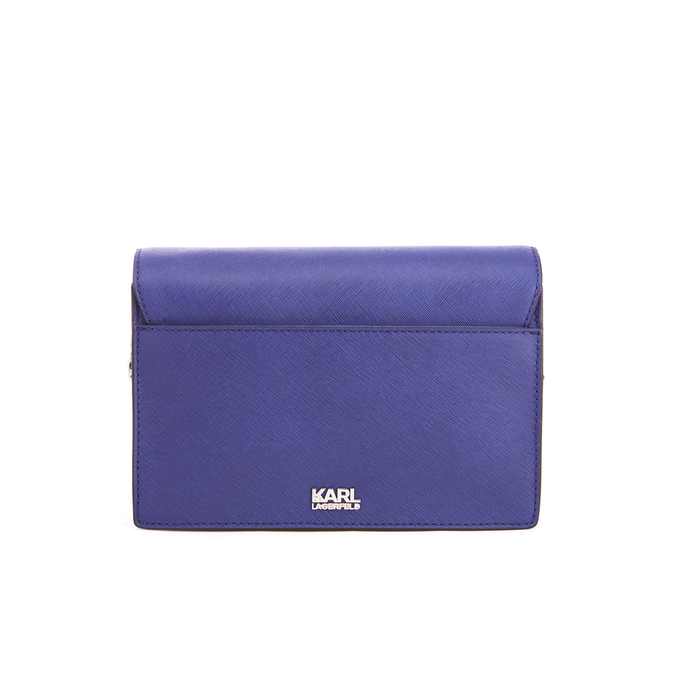 Karl Lagerfeld Women's K/Signature Shoulder Bag - Blue
