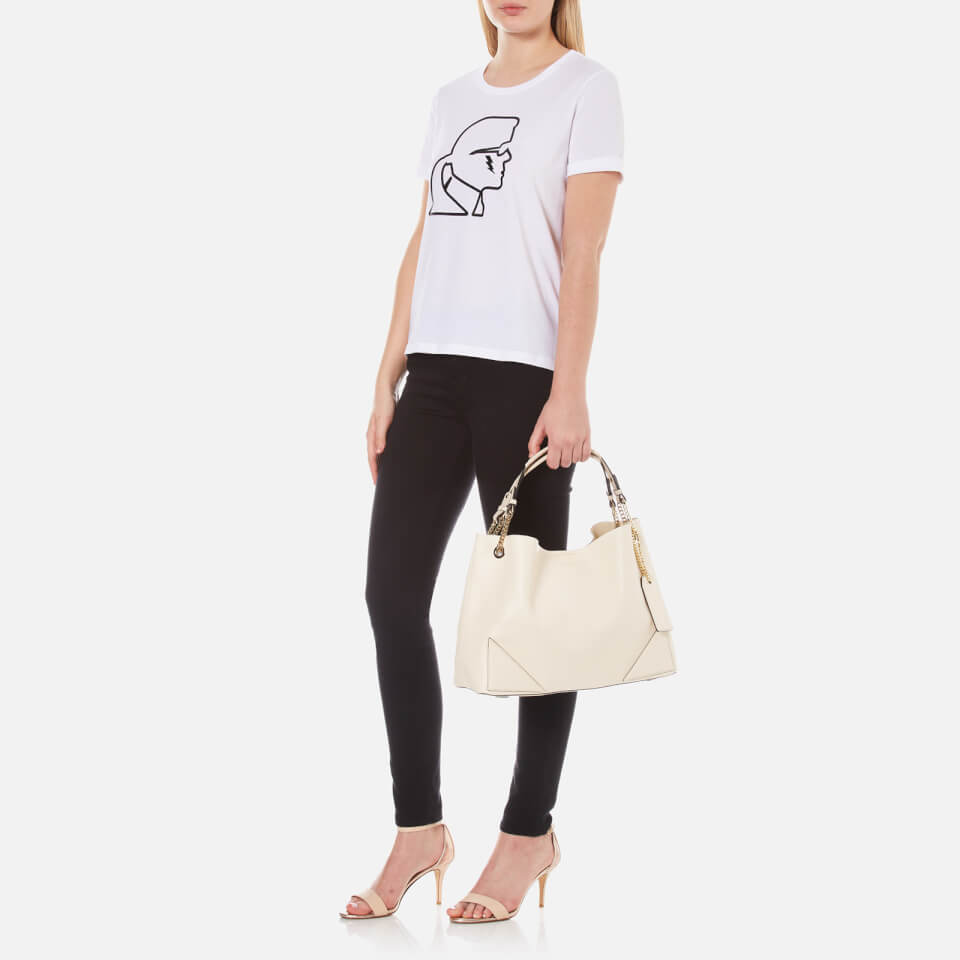 Karl Lagerfeld Women's K/Slouchy Shopper Bag - Creme