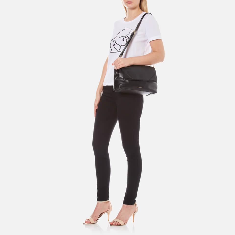 Karl Lagerfeld Women's K/Slouchy Shoulder Bag - Black
