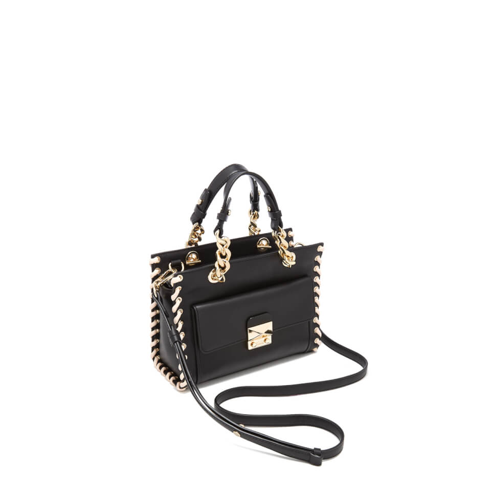 Karl Lagerfeld Women's K/Whipstitch Mini Tote Bag - Black