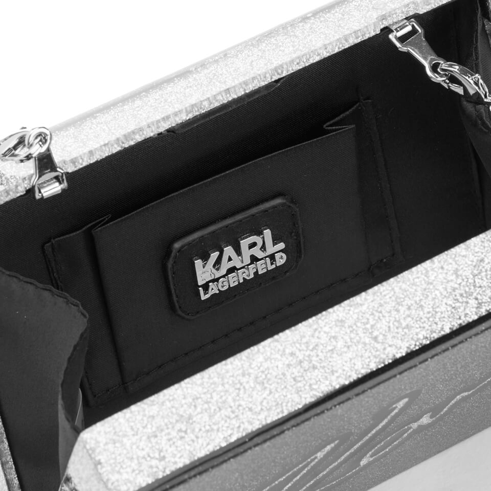 Karl Lagerfeld Women's Karl Signature Minaudiere Bag - Black