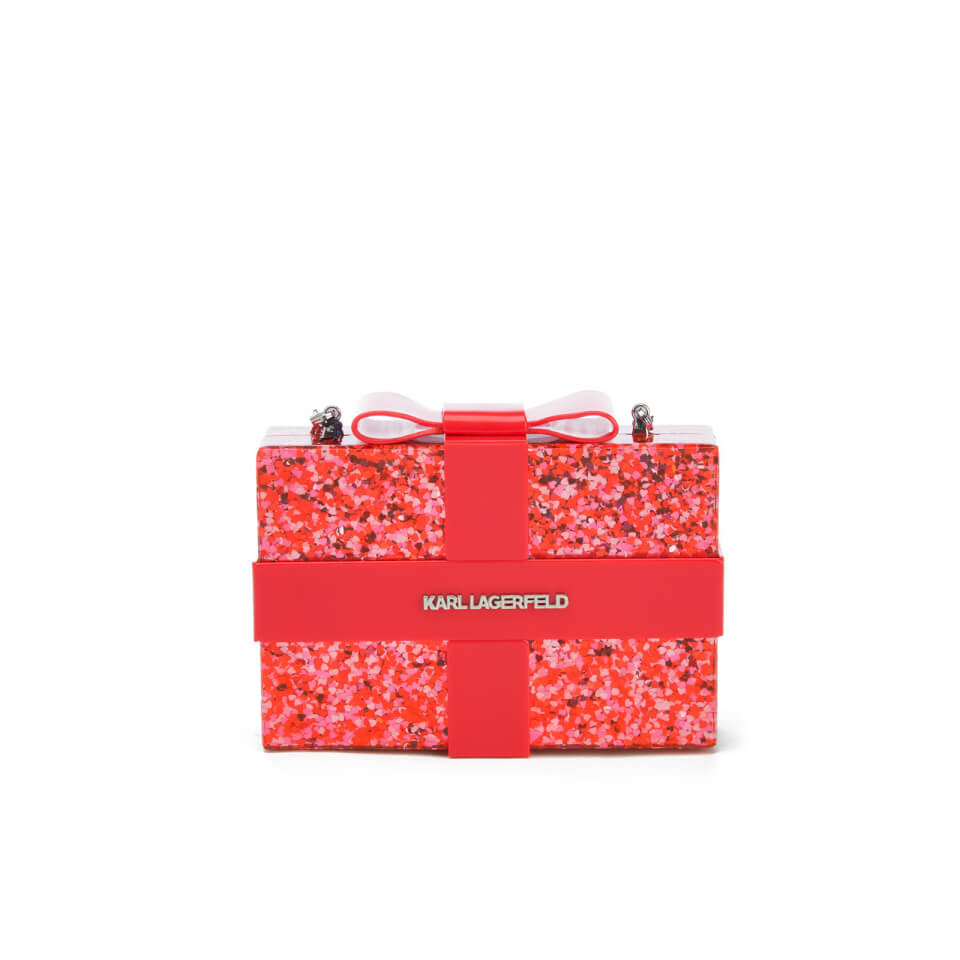 Karl Lagerfeld Women's Valentine Minaudiere Bag - Scarlet