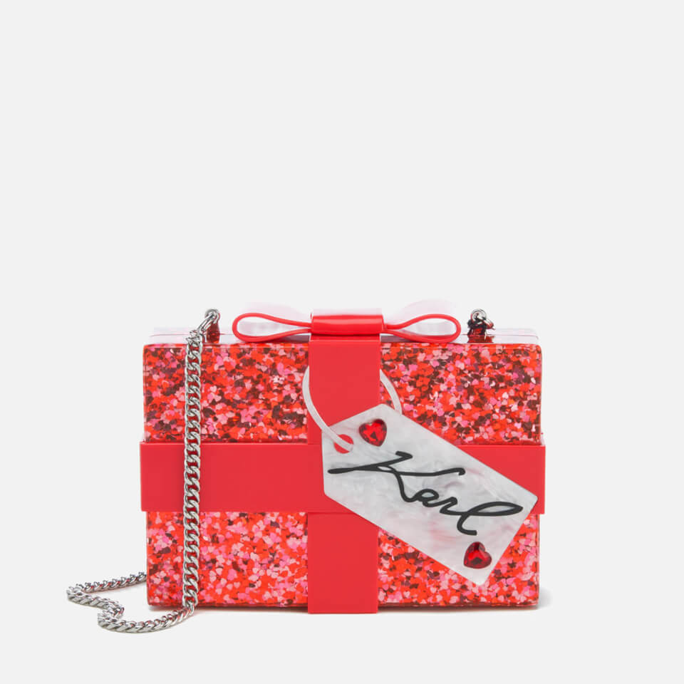 Karl Lagerfeld Women's Valentine Minaudiere Bag - Scarlet