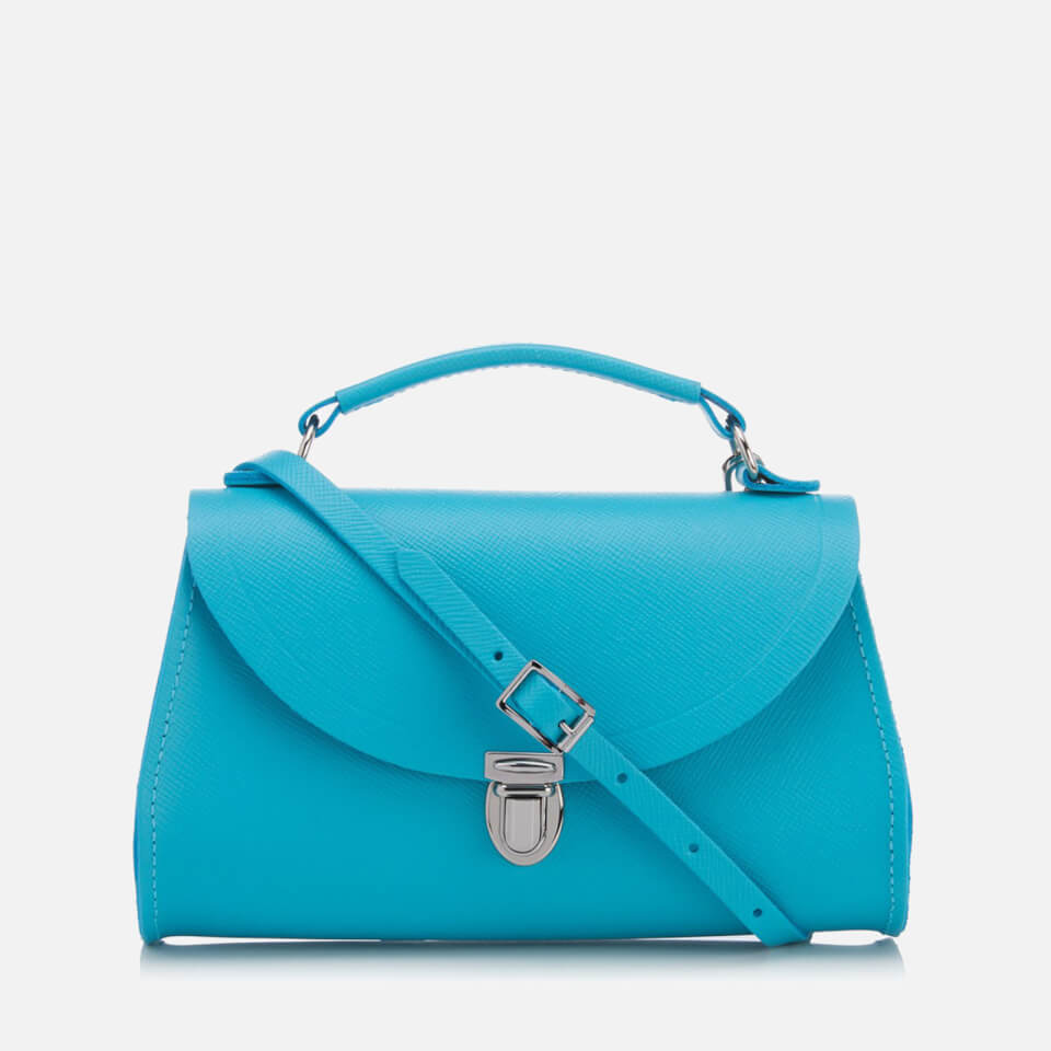 The Cambridge Satchel Company Women's Mini Poppy Bag - Neon Blue Saffiano