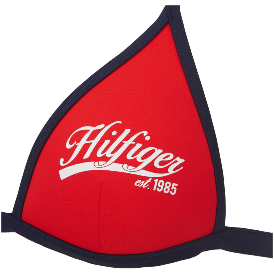 Tommy Hilfiger Women's Haidee Triangle Bikini Top - Fiery Red