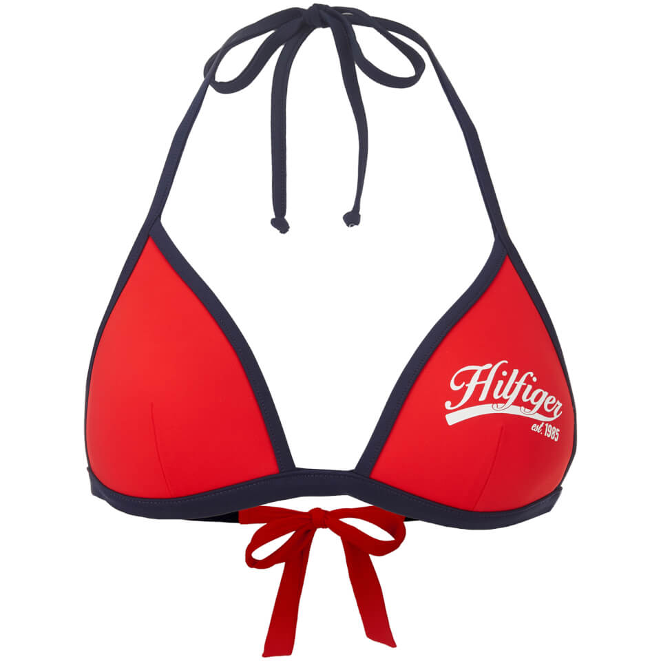 Tommy Hilfiger Women's Haidee Triangle Bikini Top - Fiery Red