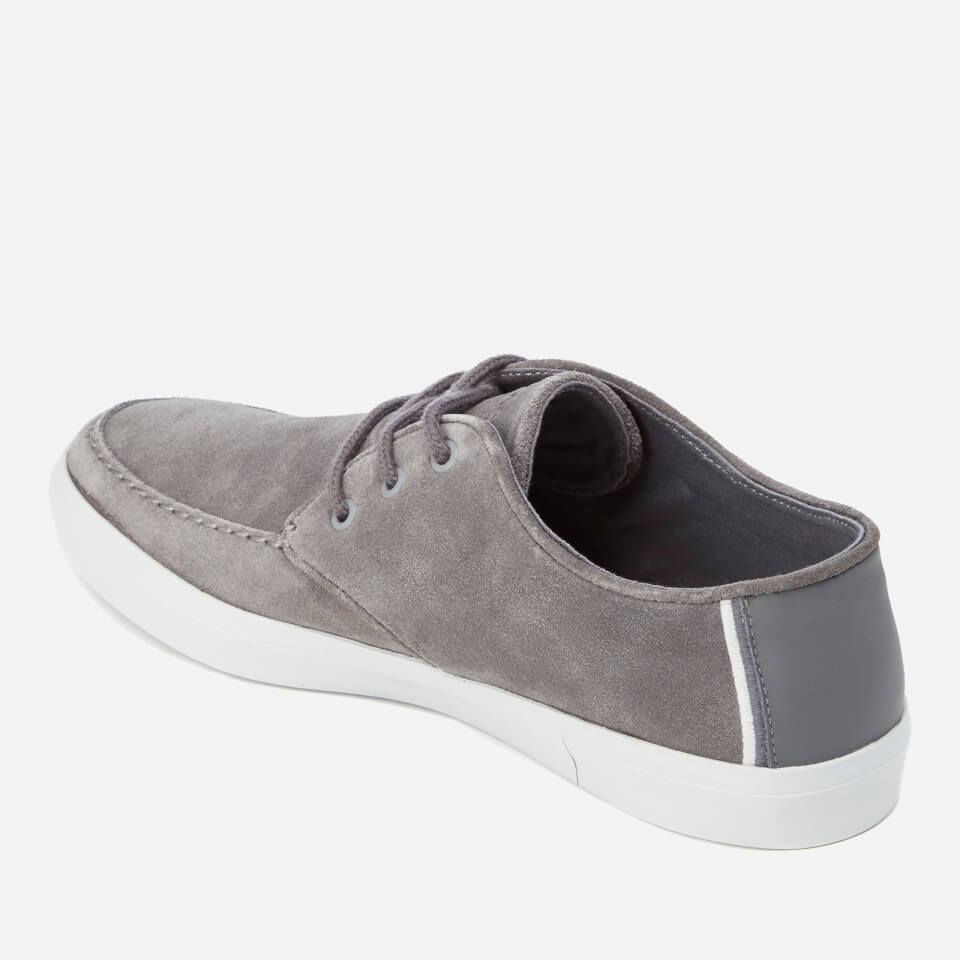 Lacoste Men s Sevrin 316 1 Suede Boat Shoes Dark Grey Allsole