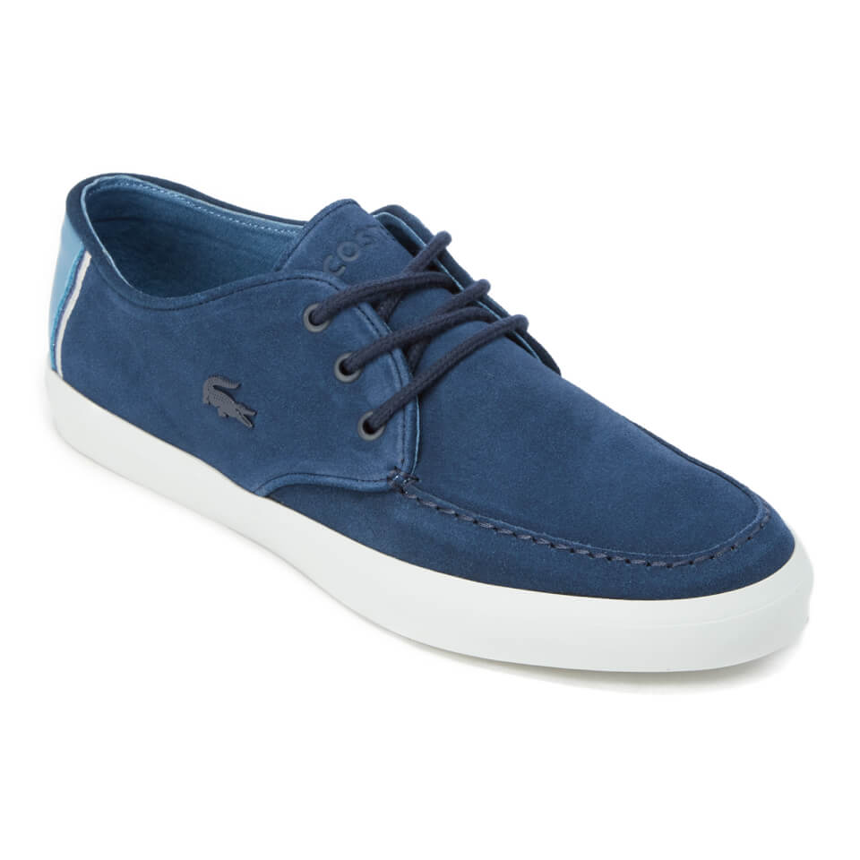 Lacoste blue suede shoes online