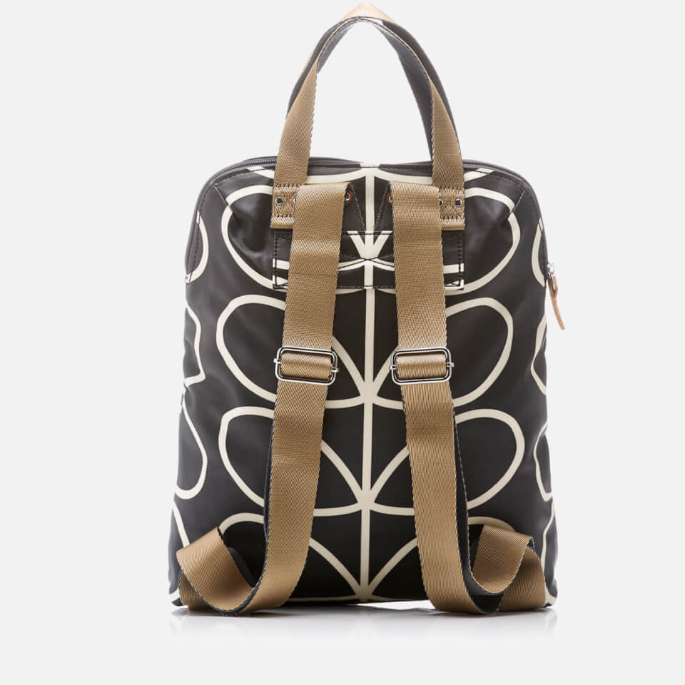 Orla Kiely Women's Backpack Tote Bag - Black