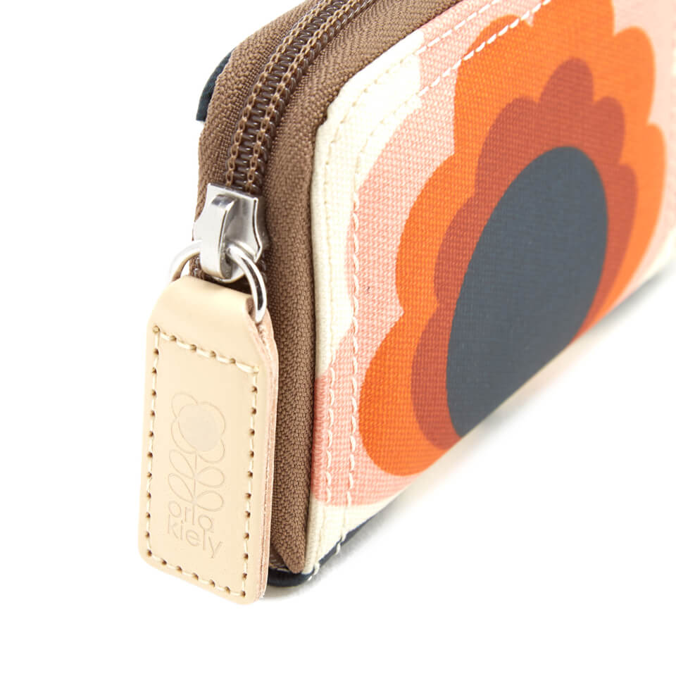 Orla Kiely Women's Sunset Medium Zip Wallet - Sunset
