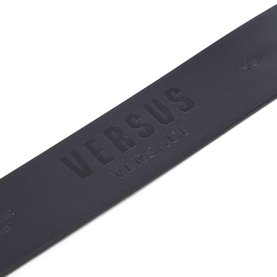 Versus Versace Men's Round Logo Belt - Black