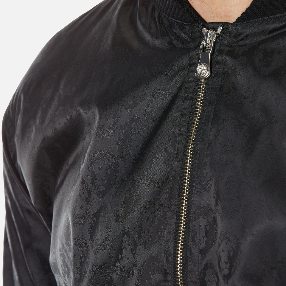 Versus Versace Men s All Over Lion Print Bomber Jacket Black Coggles