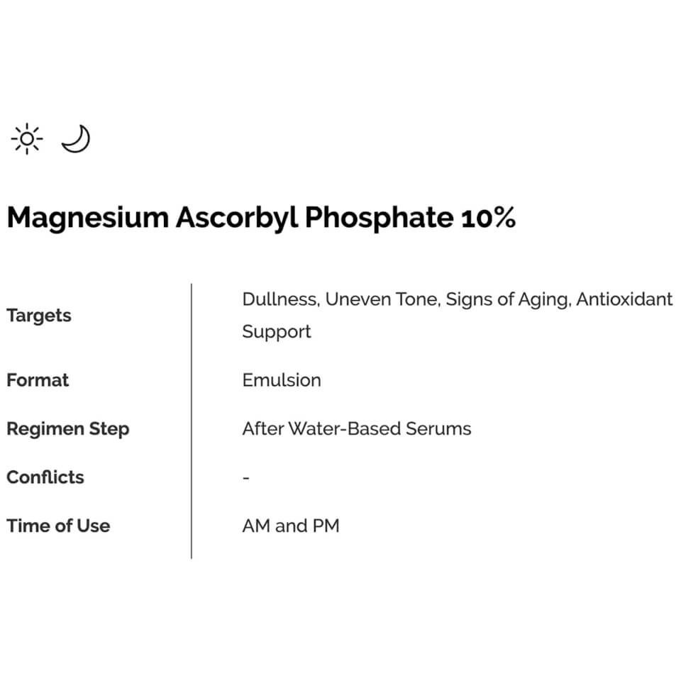 The Ordinary Magnesium Ascorbyl Phosphate Solution 10% 30ml