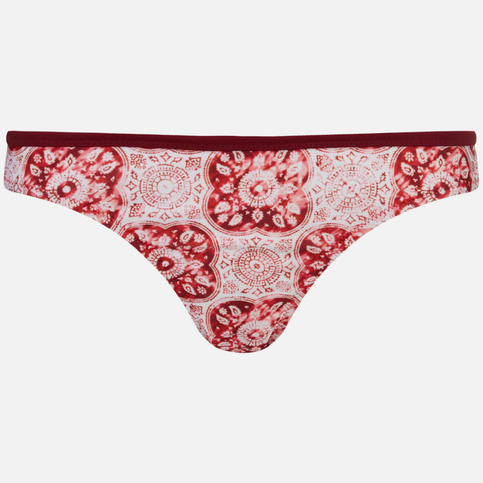 MINKPINK Women's Spicy Cheeky Bikini Bottoms - Red Tile