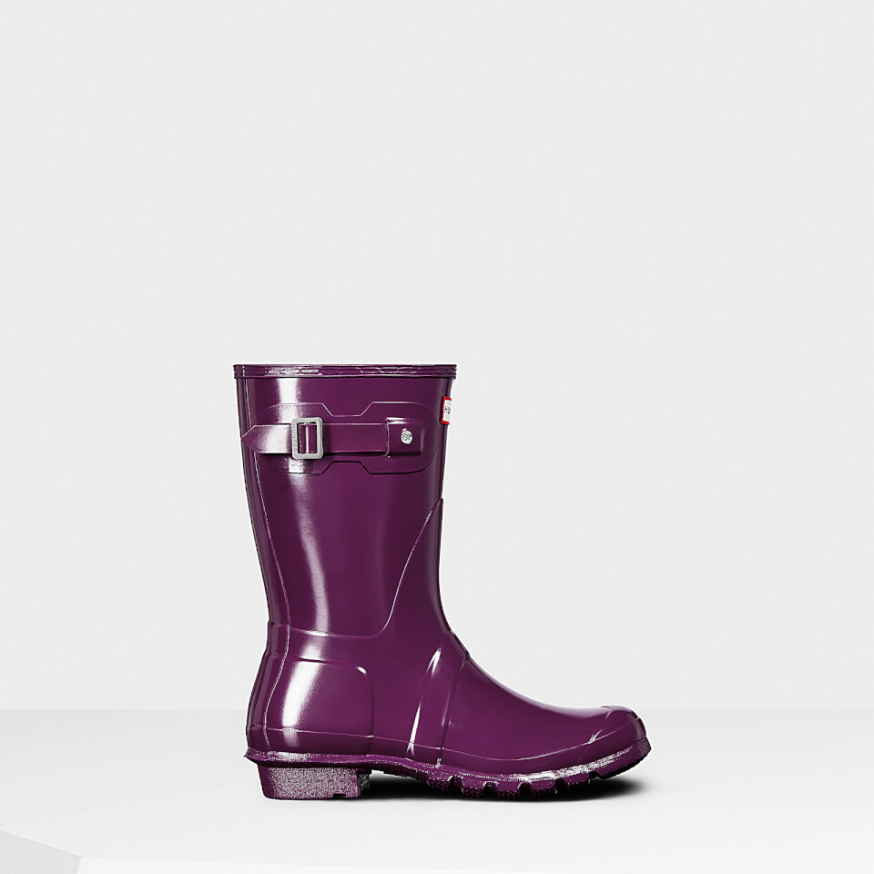 Hunter short gloss rain boots sales