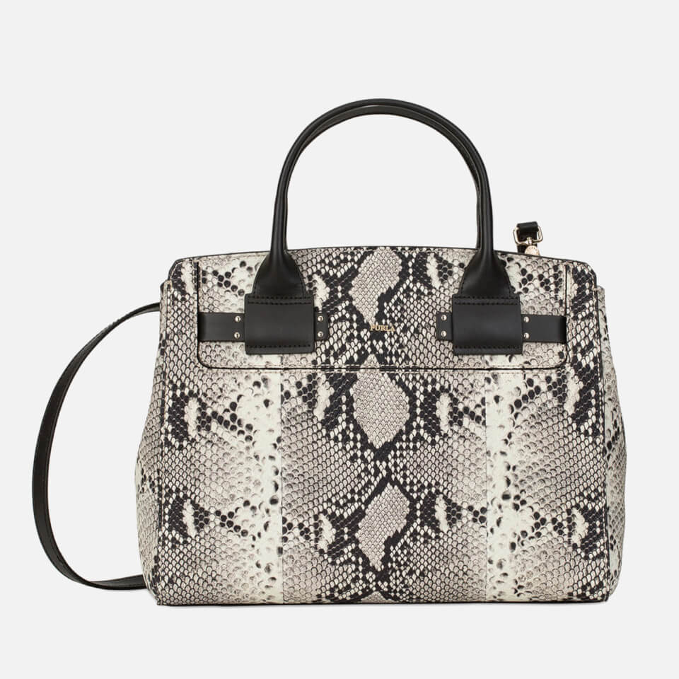 Furla Women's Lucky Medium Python Tote Bag - Roccia