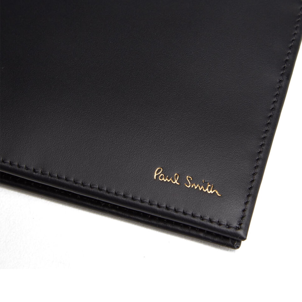 Paul Smith Men's Interior Multi Stripe Billfold Wallet - Black