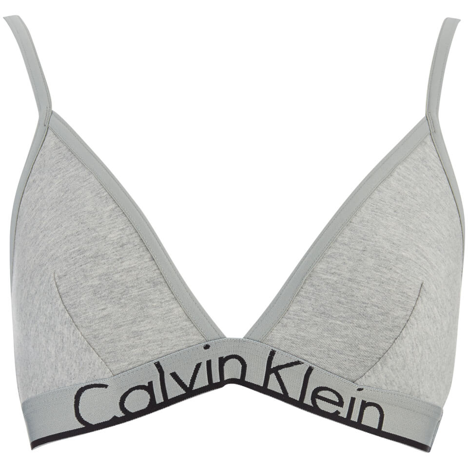 Calvin Klein Women's Triangle Unlined Bra - Grey Heather