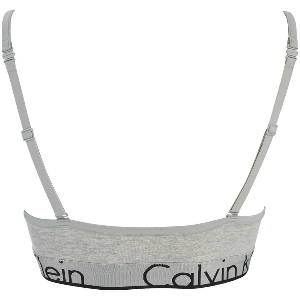 Calvin Klein Women's Triangle Unlined Bra - Grey Heather