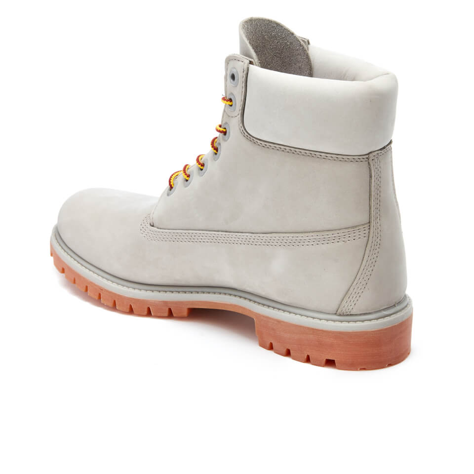 Timberland Men s 6 Inch Premium Lace Up Boots Flint Grey Allsole