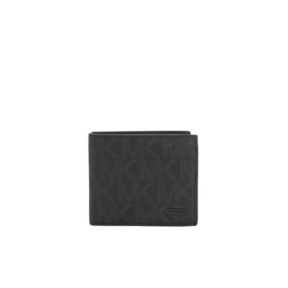 Michael Kors Men's Jet Set Billfold Wallet with Coin Pocket - Black