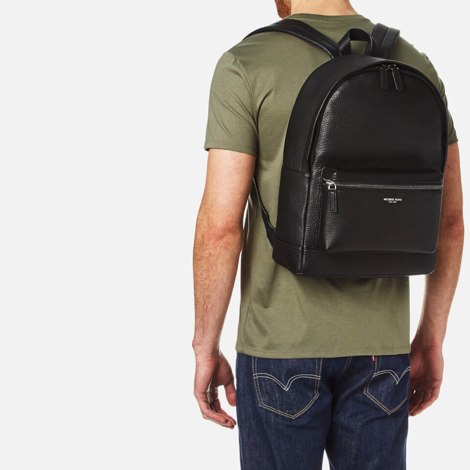 Michael Kors Men's Bryant Leather Backpack - Black