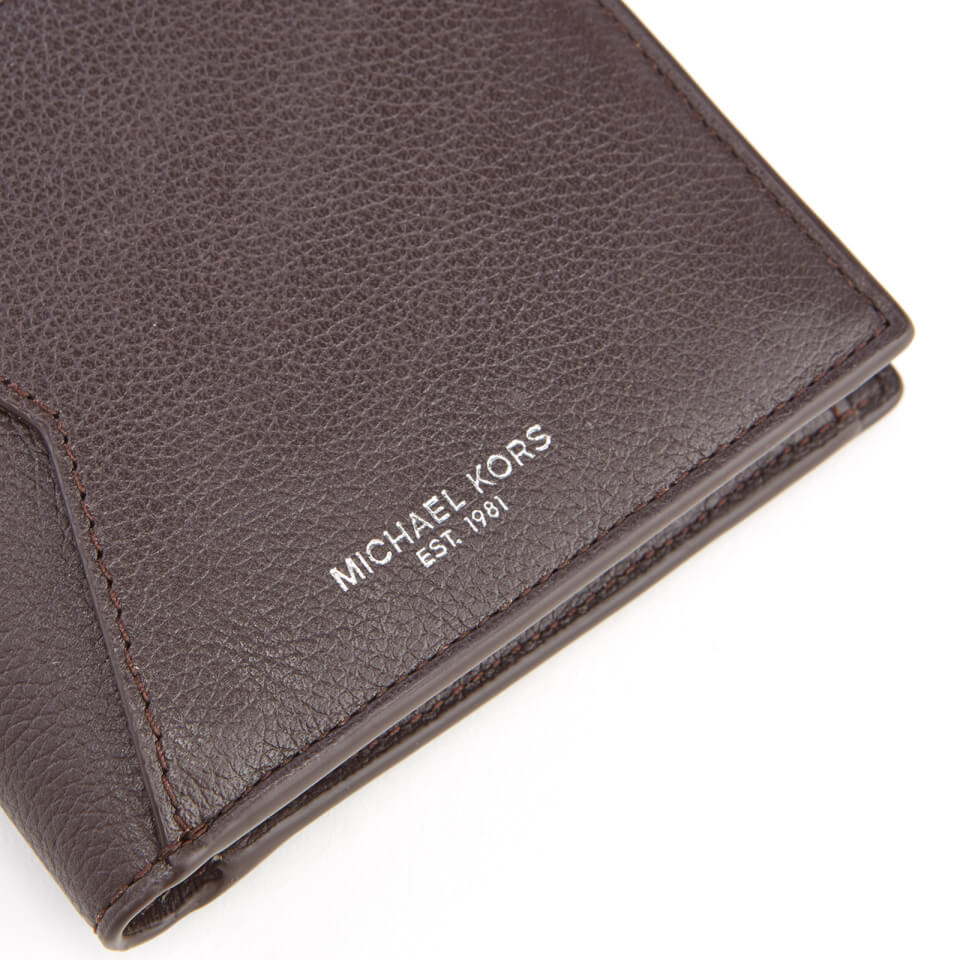 Michael Kors Men's Bryant Billfold Wallet with Coin Pocket - Brown