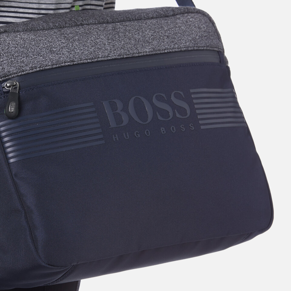 BOSS Green Men's Pixel Medium Zip Cross Body Bag - Navy