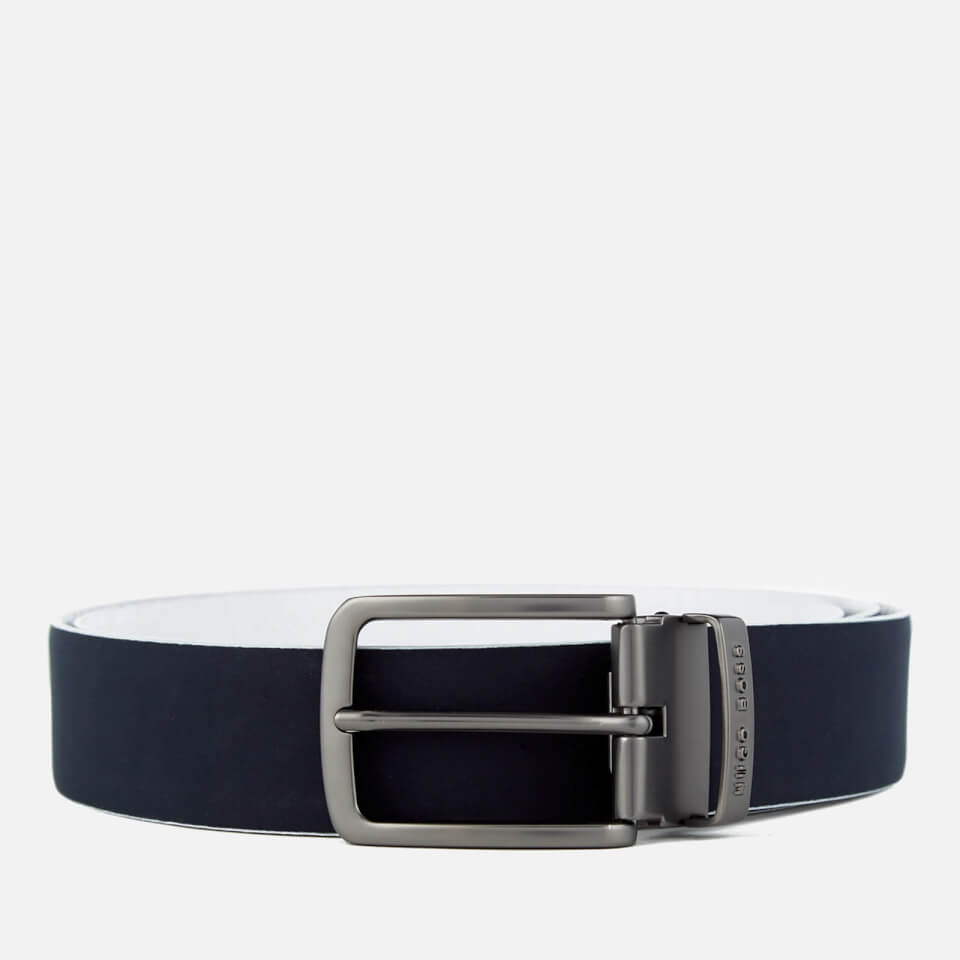 BOSS Green Men's Tobi Reversible Belt - Navy