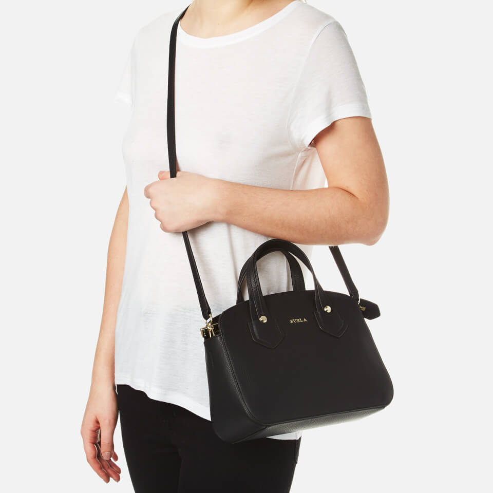 Furla Women's Giada Small Tote Bag with Zip - Black