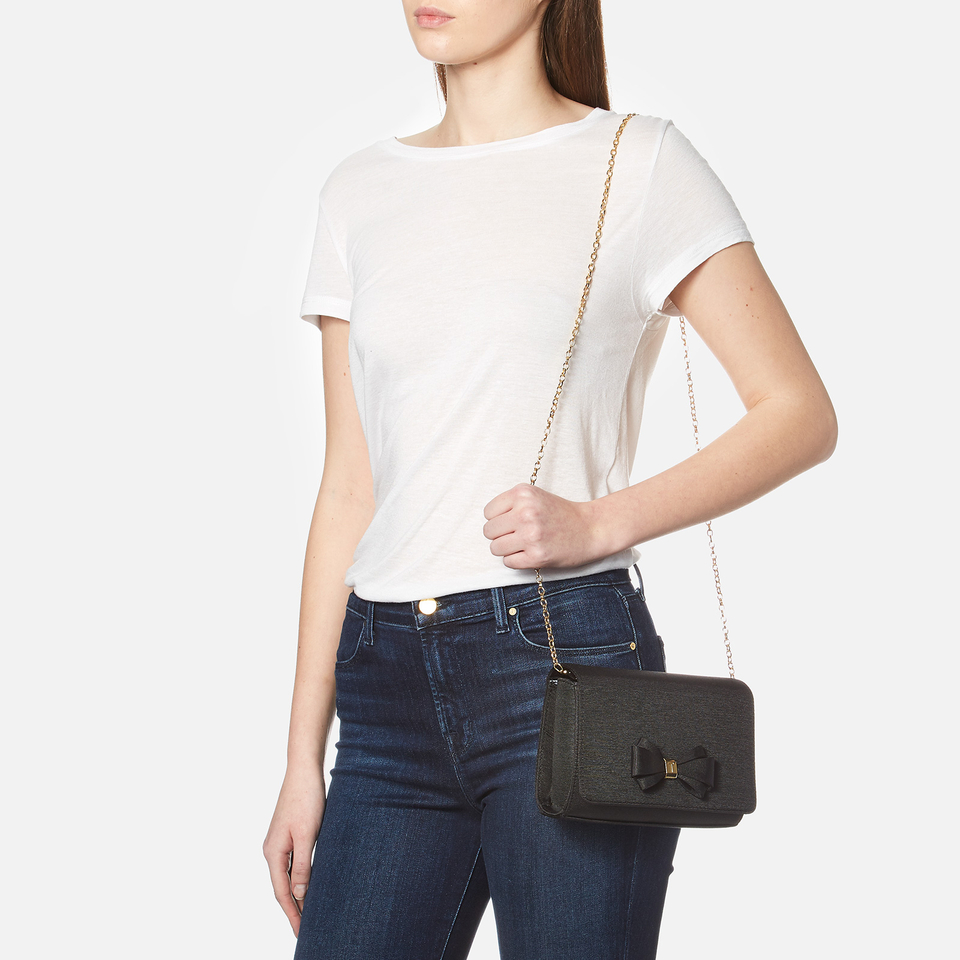 Ted Baker Women's Graciee Grosgrain Bow Clutch Bag - Black