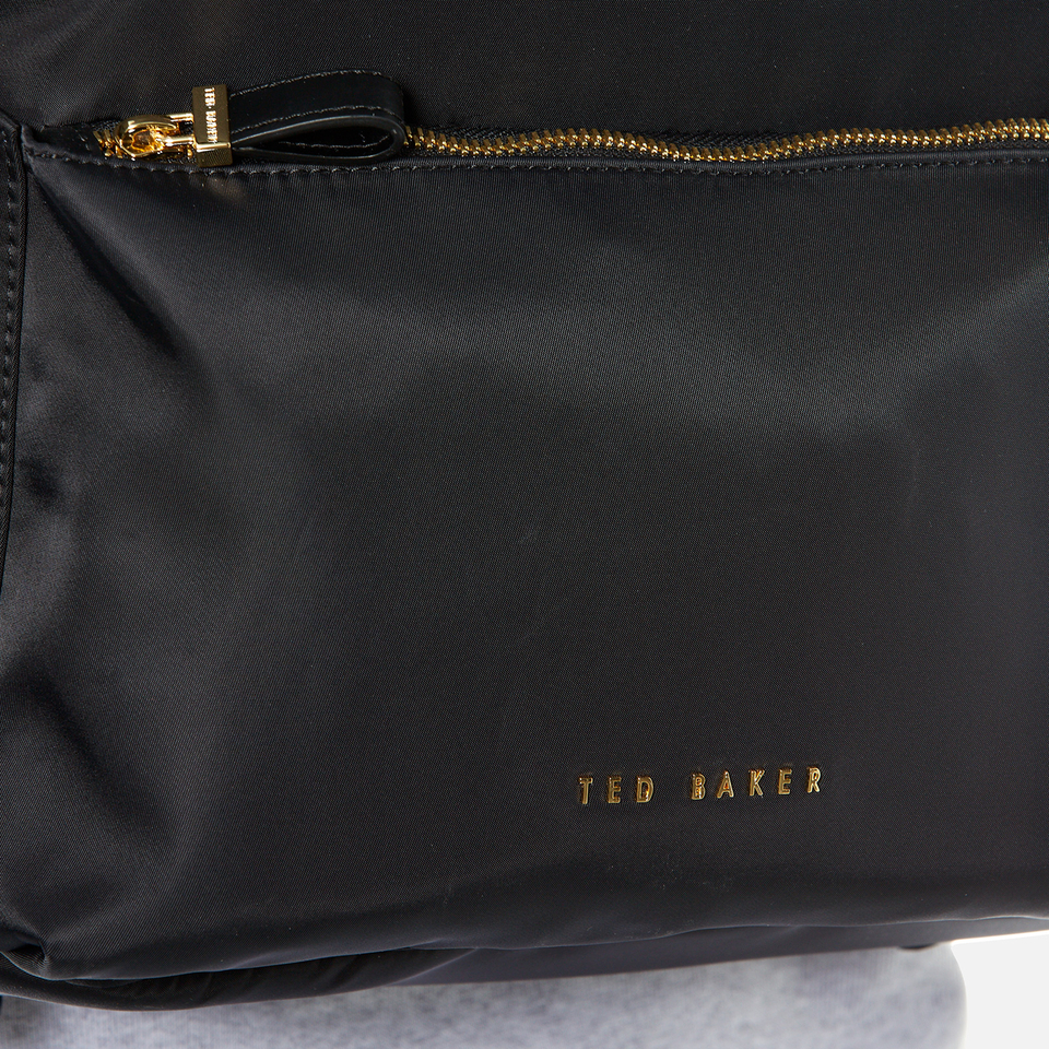Ted Baker Women's Kelda Exotic Trim Nylon Backpack - Black