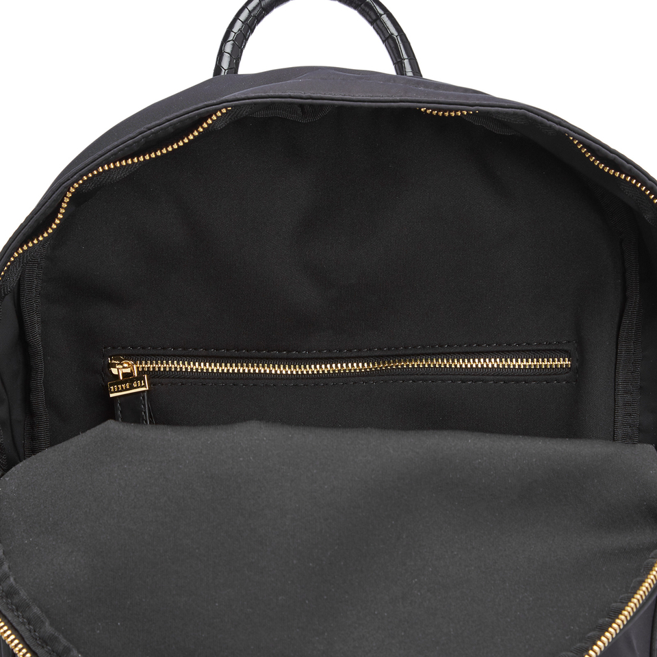 Ted Baker Women's Kelda Exotic Trim Nylon Backpack - Black