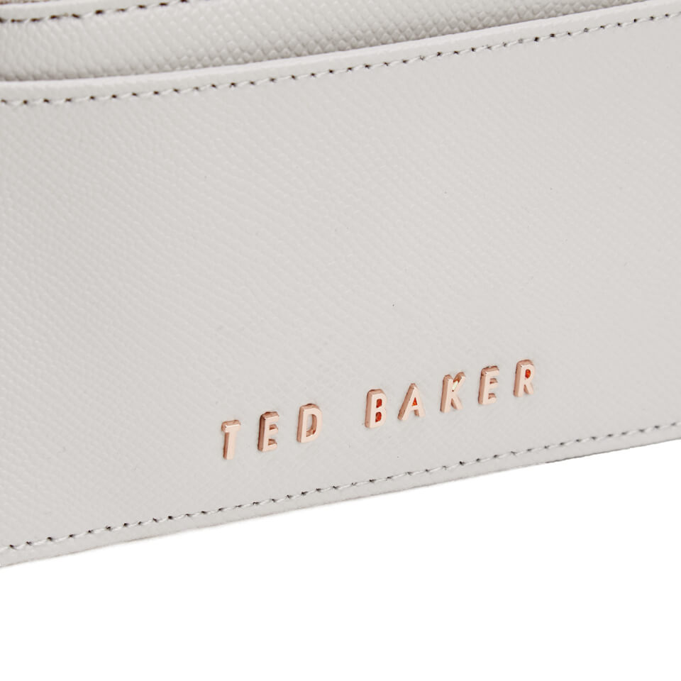 Ted Baker Women's Foley Crosshatch Textured Bar Coin Purse - Light Grey