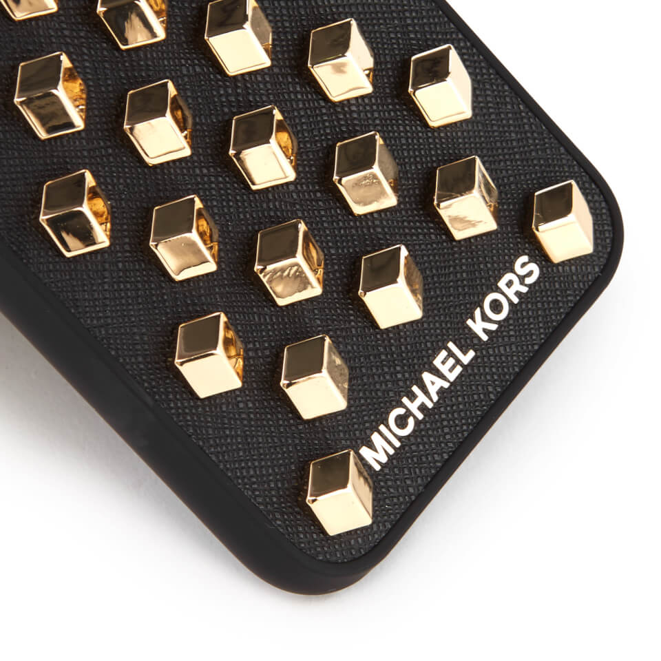 MICHAEL MICHAEL KORS Women's Electronic Leather Studded iPhone 6 Cover - Black