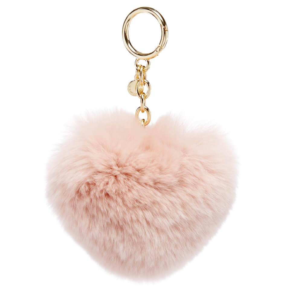MICHAEL MICHAEL KORS Women's Pom Pom Heart Key Ring - Soft Pink