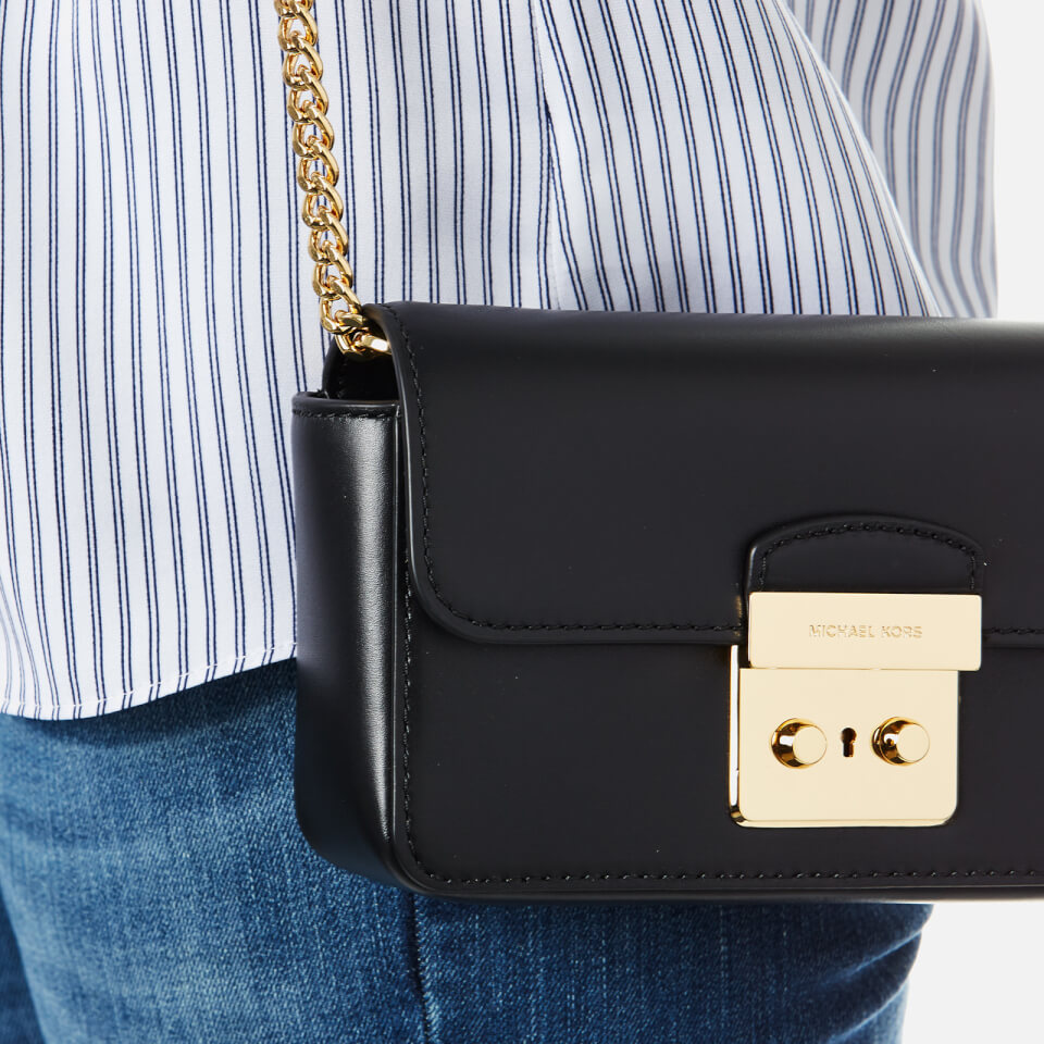 MICHAEL MICHAEL KORS Women's Sloane Editor Wallet on a Chain Bag - Black