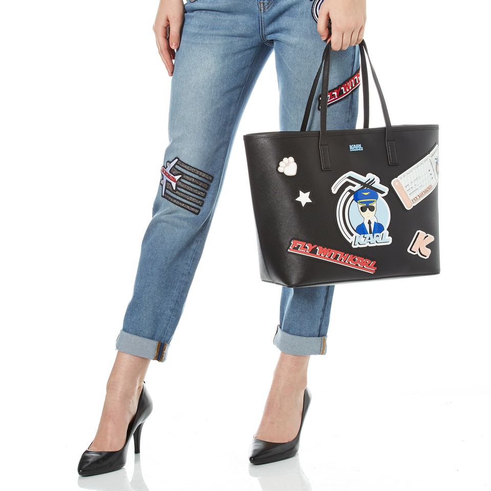 Karl Lagerfeld Women's K/Jet Karl Shopper Bag - Black