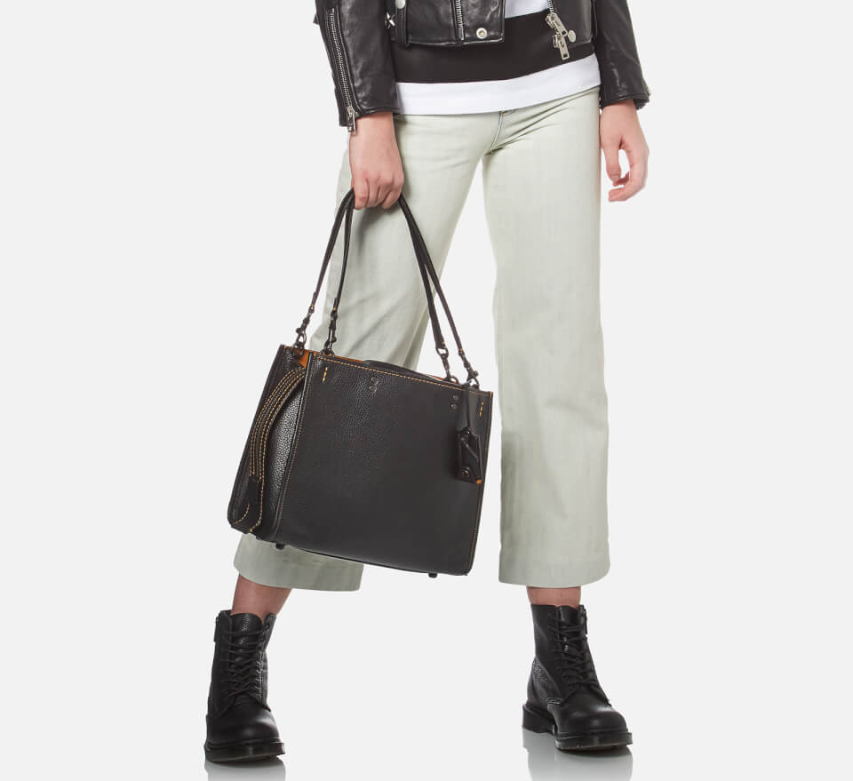 Coach 1941 Women's Glovetanned Pebble Leather Rogue Bag - Black