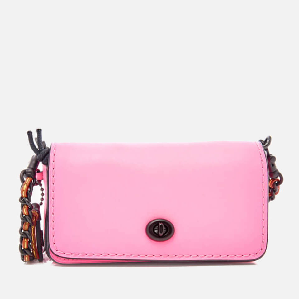 Coach Women's Glovetanned Leather Dinkier Cross Body Bag - Neon Pink