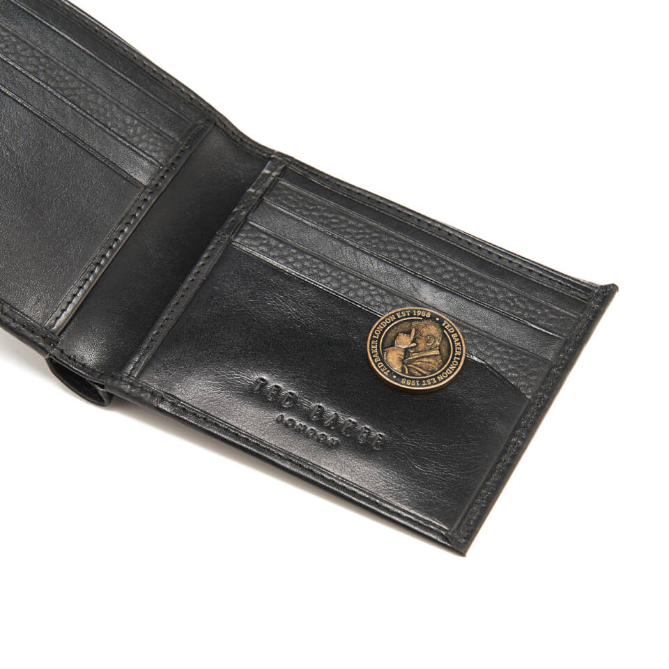 Ted Baker Men's Splitz Contrast Spine Leather Wallet - Black
