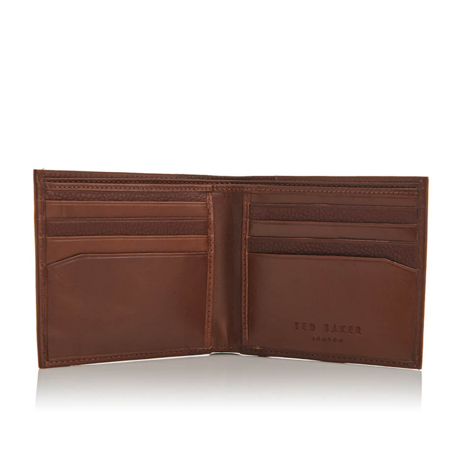 Ted Baker Men's Splitz Contrast Spine Leather Wallet - Tan