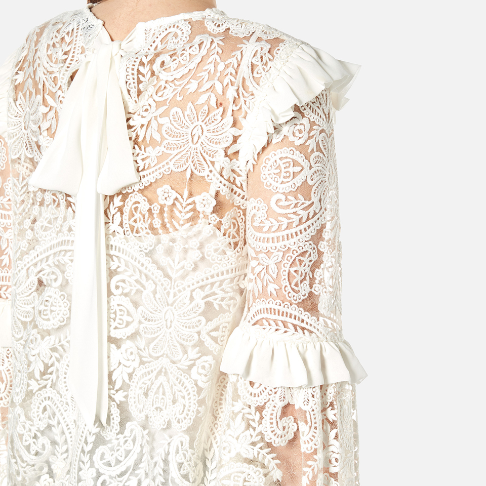 Treat ürself Rose blouse Milk White TOPS/SHIRTS – Treat Ürself