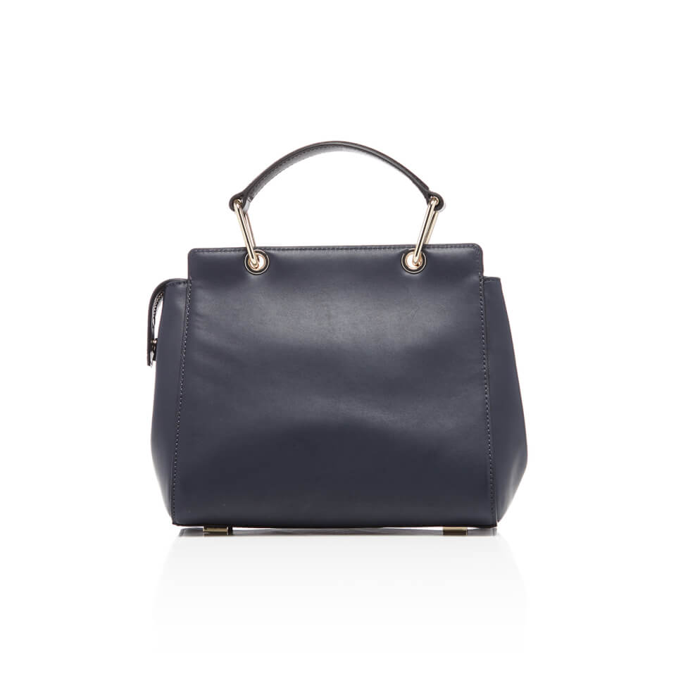 DKNY Women's Greenwich Smooth Small Top Handle Satchel - Classic Navy