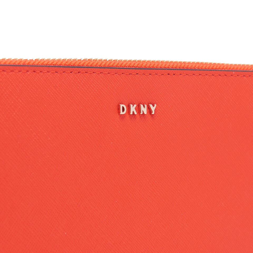 DKNY Women's Bryant Park Large Zip Around Purse - Orange