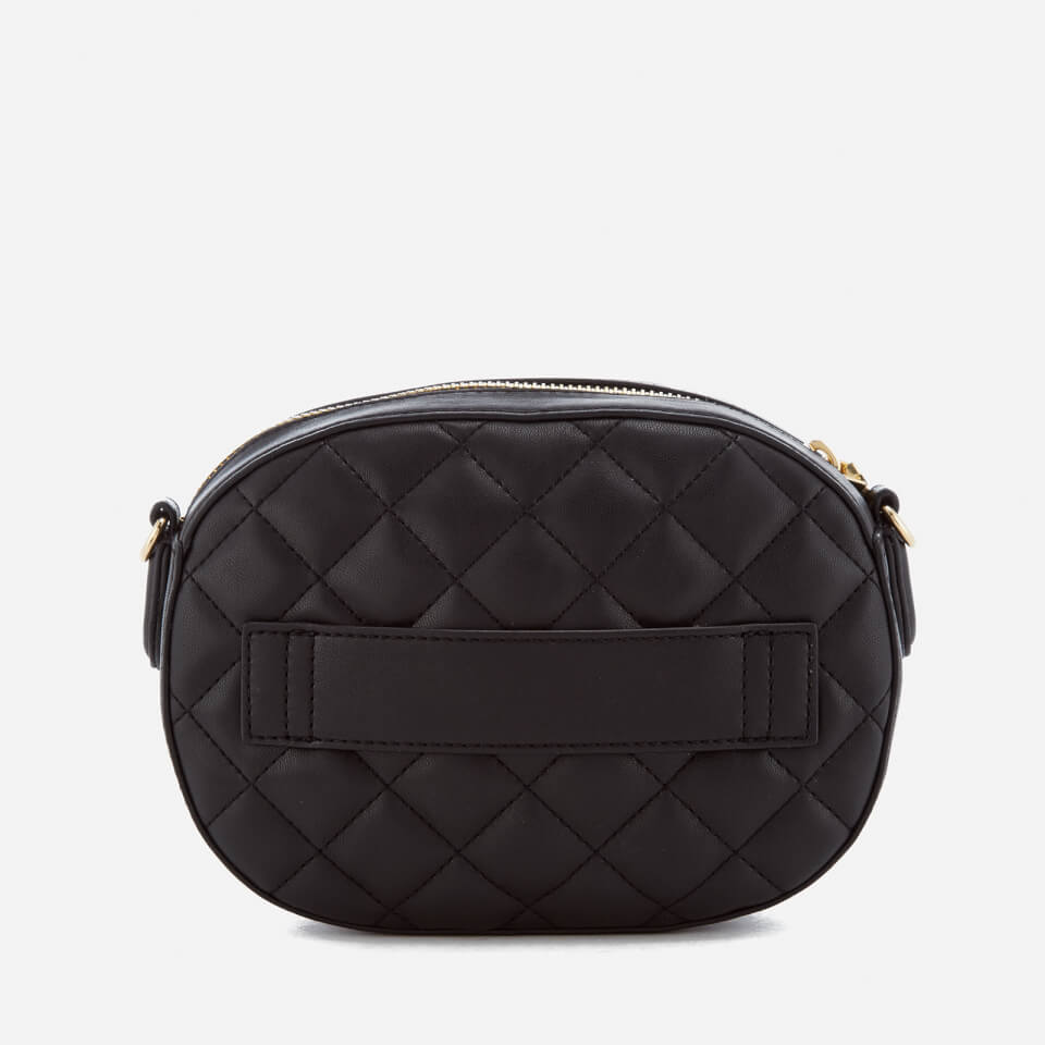 Love Moschino Women's Quilted Round Small Cross Body Bag - Black