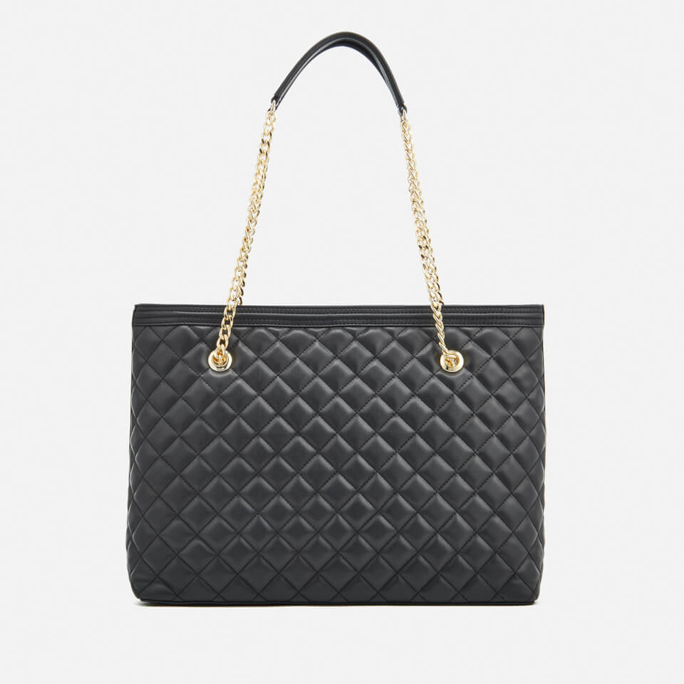 Love Moschino Women's Quilted Large Shopper Tote Bag - Black