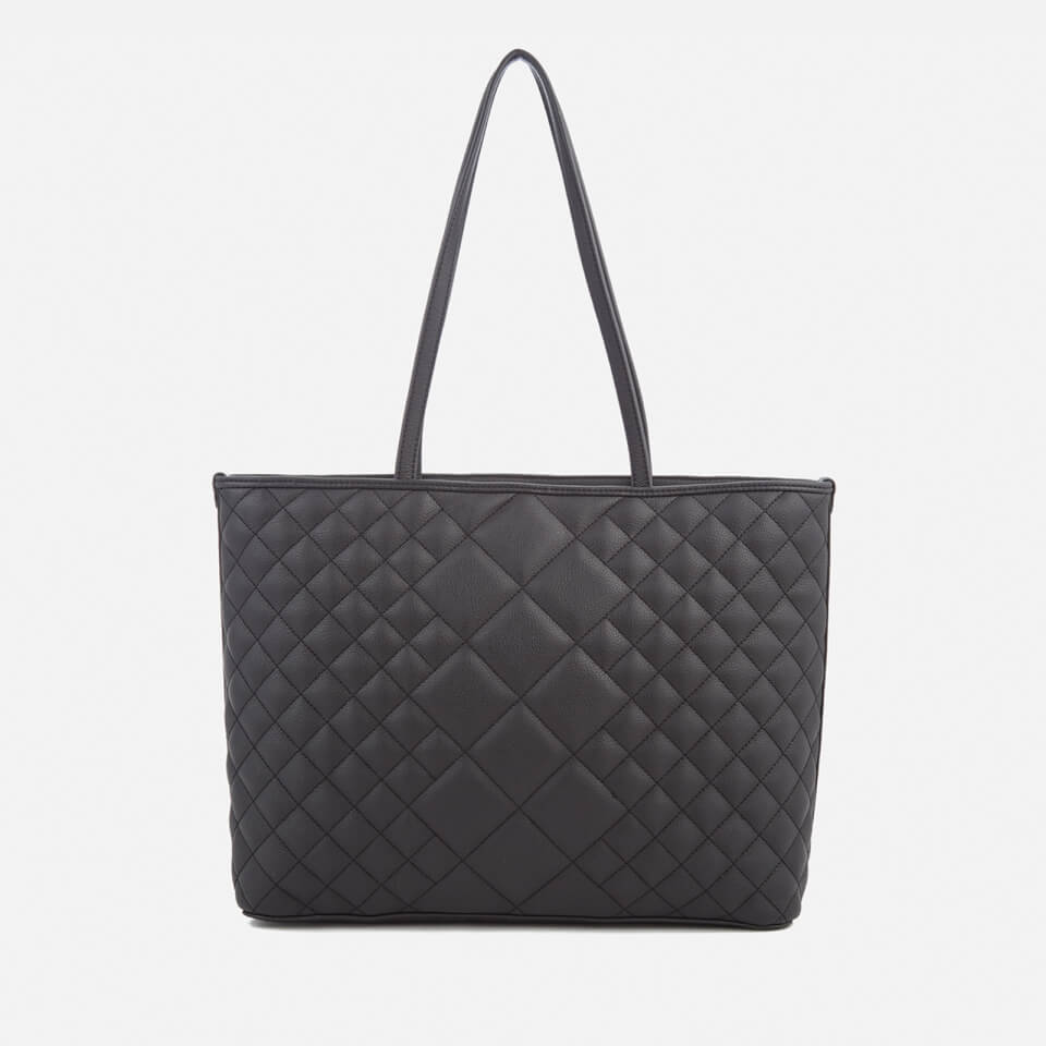 Love Moschino Women's Matt Quilted Shopper Tote Bag - Black