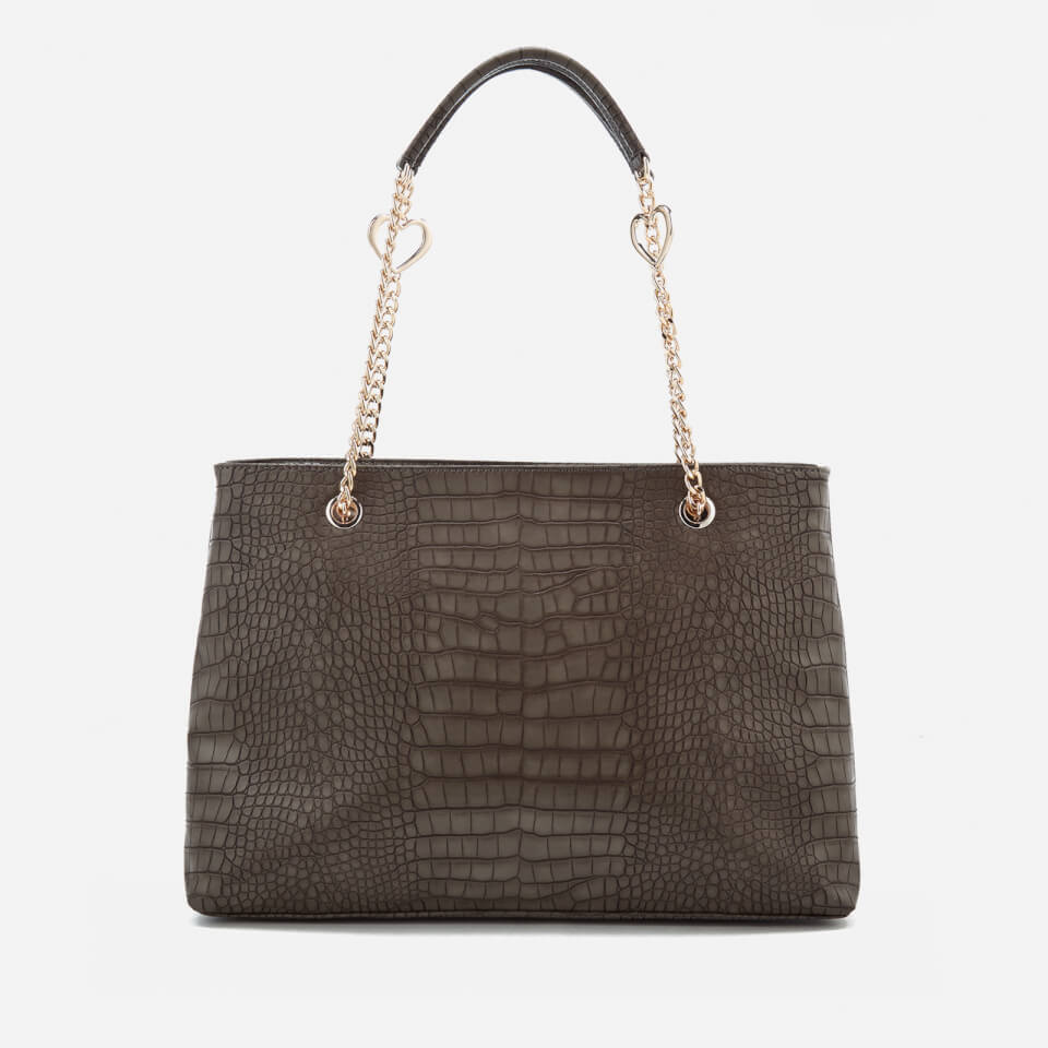 Love Moschino Women's Croc Shopper Tote Bag - Grey